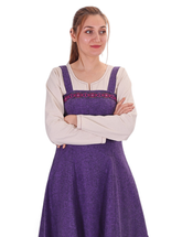 FIONA WOOL Lavender - Medieval Viking Wool Apron Dress